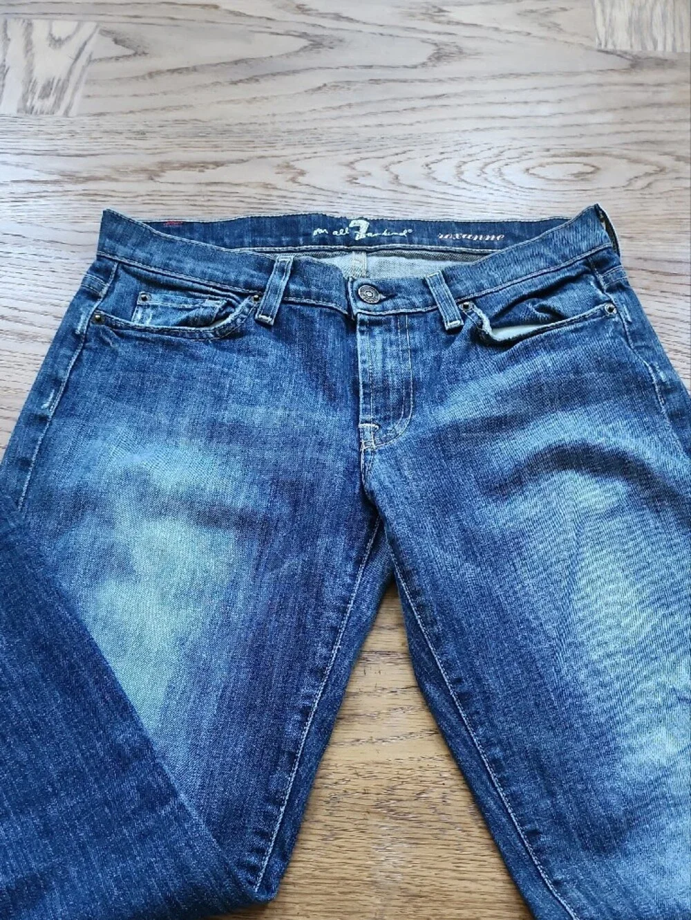 7 For All Mankind Women's Bootcut Jeans - Dark Blue Wash